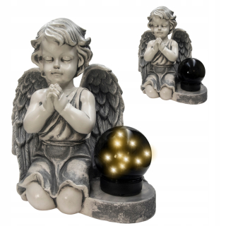 VEĽKÁ SVIEČKA, SADROVÁ HROBKA FÓRA, LED SOLARNÁ LAMPA
